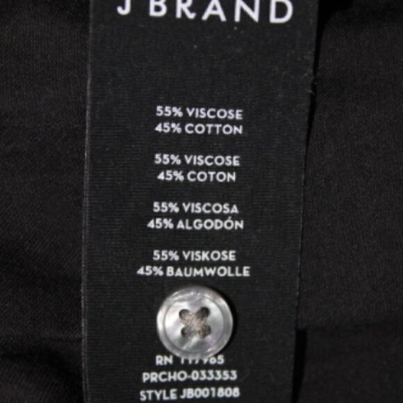 J BRAND Button Down Business Casual Pajama Shirt Black XS - Picture 9 of 12